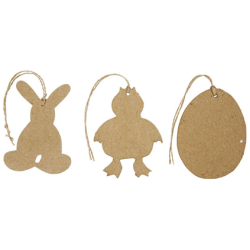 Paasiaiskoristeet 6kpl/pss