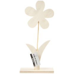 Kukka jalalla,vaneri kork.27,5cm