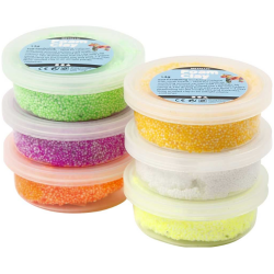 Foam Clay® Helmimassa 6 tb, 14 G, Kevatvarit
