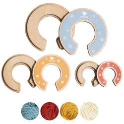 Micki tupsut 3-pakkaus, puuta