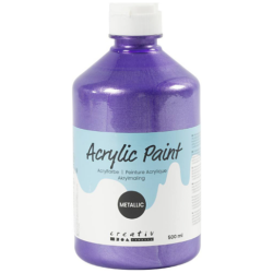 Akryylimaali Metallic 500 ml/ 1 pll, metallinen, violet 500 ml/ 1 pll, metallinen, violet