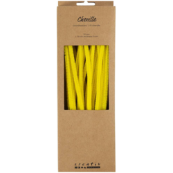 Askartelupunos 50 kpl/ 1 pkt, Pit. 30 cm, paksuus 6 mm, keltainen 50 kpl/ 1 pkt, Pit. 30 cm, paksuus 6 mm, keltainen