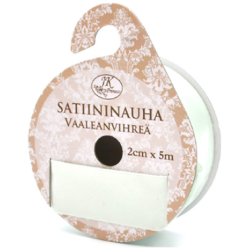 Satiininauha vaaleanvihrea 2cmx5m