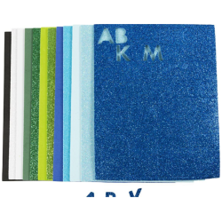 Softisarkki vihrea/sinisavyt 12 ark/ 1 pkt, koko 14x25 cm, paksuus 2 mm, vihrea/sinisavyt