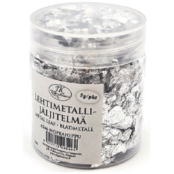 Lehtimetallijaljitelma hopeahippu 5g