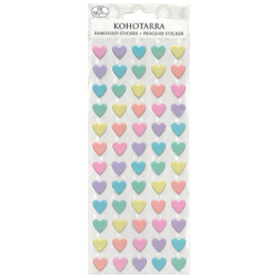 Kohotarra Sydamet pastelli Yhden tarran halkaisija on n. 1,5cm.