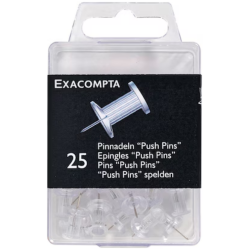 Exacompta kartio karttaneula lapinakyva 25kpl paketissa