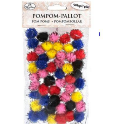 Pompom pallot glitter