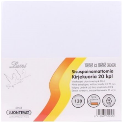 Lumi kirjekuori 155x155 mm 20 kpl tarrasuljenta