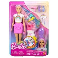 Barbie Rainbow sparkle hair nukke