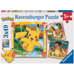 Pikachu, Charizard and Eevee 3x49