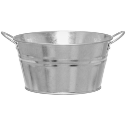 Kukkaruukku Sinkki matala 19,5cm