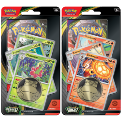 Pokemon TCG: Mega Evolution – Perfect Order Premium Checklane Blister (Cinderace / Raboot / Scorbunny) (Chikorita / Bayleef