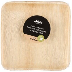 Maku palmunlehtilautanen 25x25cm 10kpl