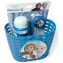 Pyoran kori, juomapullo ja kello, Frozen