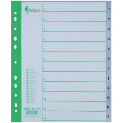 Hakemisto 1-12 A4 Maxi muovia