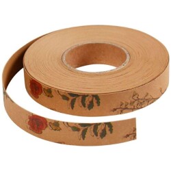 Nahkapaperinauha 9.50 m/ 1 rll, Lev: 15 mm, paksuus 0,55 mm, vaaleanruskea