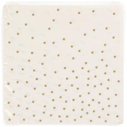 Festi Lautasliina kultaiset pallot 33x33 cm 20 kpl