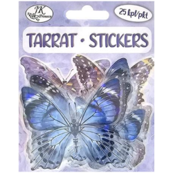 J.K. Primeco 25kpl Perhoset sinilila hologrammi tarra