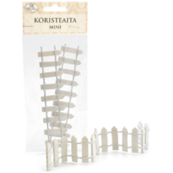 Koristeaita mini valkoinen Aidan koko on n. 24cm x 3cm.