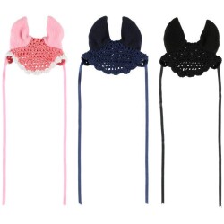 Keppihevosen korvahuppu kudottu