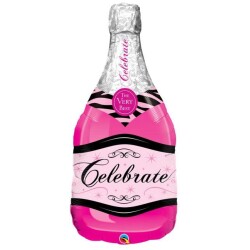 Shampanjapullo Celebrate pinkki muotofolio