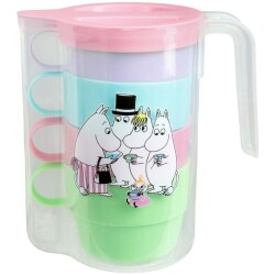 Piknik kannu Pastelli ja 4 mukia