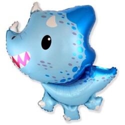 Pikkudino vaaleansininen foliopallo