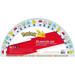 Pokemon pyyhekumitopper lyijykynat 20kpl