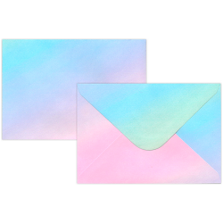 Kirjekuori C6 Sateenkaari pastelli 10kpl