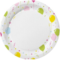 Duni Balloon Fun kartonkilautanen 22 cm